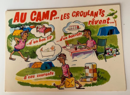 Delcampe - P84-humour,– En Plein Air  Au Camp Les Croulants, Rêvent - Humor
