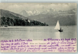 Delcampe - 3652 Hilterfingen 1902 - Schloss Hünegg - 39405569 - Hilterfingen