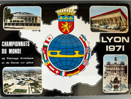 Delcampe - LYON STADE DE GERLAND - CHAMPIONNATS DU MONDE PATINAGE ARTISTIQUE 1971 - Eiskunstlauf
