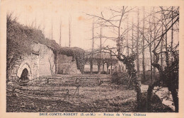 Delcampe - 77 BRIE COMTE ROBERT RUINES DU VIEUX CHATEAU - Brie Comte Robert