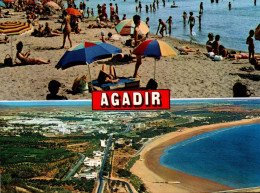 Delcampe - AGADIR, VUE GENERALE ET LA PLAGE COULEUR REF 41653 - Agadir