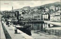Delcampe - CPA Volosca Opatija Kroatien, Teilansicht, Hafen, Dampfer - Kroatien