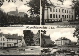 Delcampe - Dippoldiswalde Osterzgebirge Schloss Und Kirche Ingenieurschule Postamt - Dippoldiswalde