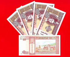 Delcampe - 5x MONGOLIA 20 TUGRIK 2018 UNC - Mongolie