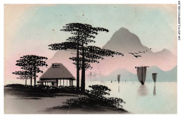 Delcampe - CAR-AFOP13-0637-JAPON - Vue Sur Un Lac - Pente A La Main - Yokohama