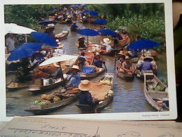 Delcampe - THAILAND FLOATING MARKET  MERCATO BARCHE R  VB1988 KQ3037 - Thaïland