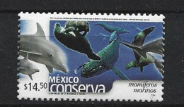 Delcampe - Mexico Conserva (Protección De La Fauna Y La Flora En Peligro De Extinción) Mamiferos Marinos $  14,50 . Sello Nuevo ** - Mexiko