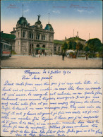 Delcampe - Ansichtskarte Mainz Bahnhof Principal Railway Station 1924 - Mainz