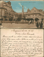 Delcampe - Ansichtskarte Mainz Stadtteilansicht Brunnenplatz Place De La Fontaine 1919 - Mainz