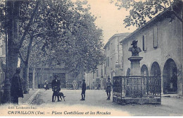Delcampe - CAVAILLON - Place Castilblaze Et Les Arcades - Très Bon état - Cavaillon