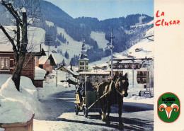 Delcampe - 74 LA CLUSAZ CENTRE DU VILLAGE - La Clusaz