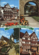 Delcampe - Bad Orb Marktplatz Philippsquelle St Martinskirche Fachwerkhaeuser Hauptstr - Bad Orb