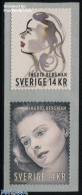 Delcampe - Sweden 2015 Ingrid Bergman 2v S-a, Joint Issue USA, Mint NH, Performance Art - Various - Movie Stars - Joint Issues - Ungebraucht