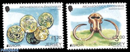 Delcampe - Jersey 2025 Europa, Archeology 2v, Mint NH, History - Various - Archaeology - Europa (cept) - Money On Stamps - Archaeology