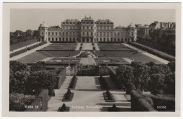 Delcampe - Vienna (Wien) – Schloss Belvedere, Veduta Panoramica Dei Giardini – AUSTRIA (ristampa Anni ’50 Ca.) - Belvedere