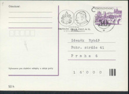 Delcampe - Tschechoslowakei Papst Johannes Paul II 19.4.90 Praha6 Maschinenwerbestempel - Briefe U. Dokumente