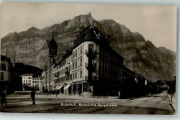 Delcampe - 8750 Glarus 1924 - Verlag Guggenheim 16912 - Bahnhof & Burgstrasse AK - 13208934 - Glarus Nord