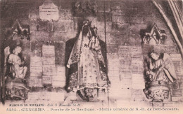 Delcampe - 22 GUINGAMP PORCHE DE LA BASILIQUE STATUE VENEREE DE N D DE BON SECOUR - Guingamp