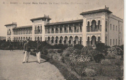 Delcampe - ZA 17- RABAT ( MAROC ) - HOPITAL MARIE FEUILLET - UN GRAND PAVILLON - FOMBERTAUT , ARCHITECTE - 2 SCANS - Rabat