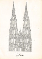 Delcampe - Köln – Kölner Dom – Architektonische Zeichnung – AK Ungebraucht - Köln