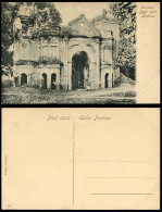 Delcampe - India Old Postcard Secundra Bagh Gate Gateway Lucknow, Native Man Sitting, Ruins - Indien