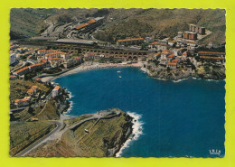 Delcampe - 66 CERBERES N°11 Vu Du Ciel VOIR ZOOM Viaduc Trains Wagons Voies Ferrées Triage Grands Immeubles à Droite VOIR DOS - Cerbere