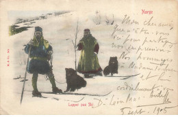 Delcampe - NORVEGE #FG61383 NORGE LAPPER PAA SKI - Norwegen