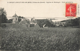 Delcampe - St Jacut De La Mer * Vue Générale Sur L'église Et L'abbaye Du Village - Saint-Jacut-de-la-Mer