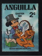 Delcampe - Anguilla, **, Yv 401, Mi 433, SG 455, Mickey Mouse Et Pluto, Disney, BD, - Anguilla (1968-...)