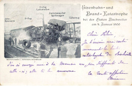 Delcampe - 67 BISCHWEILER #AS38469 BISCHWILLER EISENBAHN STATION ZUG LOCOMOTIVE CATASTROPHE - Bischwiller