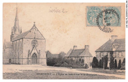 Delcampe - CAR-AEQP6-0294-61 - DOMFRONT - L'Eglise De Saint-Front Et Le Presbytere - Domfront