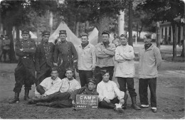 Delcampe - MAISONS LAFFITTE - Camp Du 76e De Ligne - 1909 - Carte Photo - état - Maisons-Laffitte