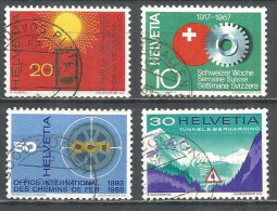 Delcampe - Switzerland 1967 Year , Used Stamps Mi # 858-61 - Gebraucht
