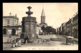Delcampe - 63 - RIOM - PLACE ET RUE ST-AMABLE - Riom