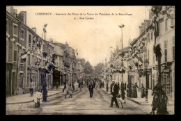 Delcampe - 55 - COMMERCY - SOUVENIR DES FETES DE LA VISITE DU PRESIDENT RUE CARNOT - EDITEUR THENOT - Commercy