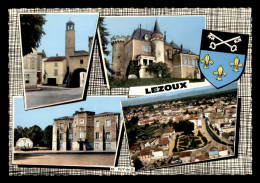 Delcampe - 63 - LEZOUX - MULTIVUES ET BLASON - Lezoux
