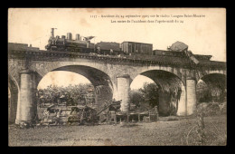 Delcampe - 33 - LANGON - ACCIDENT DE CHEMIN DE FER DU 24 SEPTEMBRE 1905 SUR LE VIADUC LANGON-ST-MACAIRE - Langon