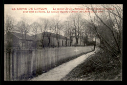 Delcampe - 33 - LE CRIME DE LANGON - LE SENTIER DES AMOUREUX QUE SUIVIRENT LES ASSASSINS POUR ALLER AU FLEUVE - Langon
