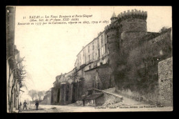 Delcampe - 33 - BAZAS - LES VIEUX REMPARTS ET PORTE GISQUET - Bazas
