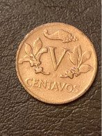 Delcampe - Münze Münzen Umlaufmünze Kolumbien 5 Centavos 1944 - Colombie