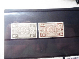 Delcampe - Belgique Chemins De Fer Tr 211/212 Mh Neuf * Charnieres Plakken Spoorwegen 1940 - Nuevos
