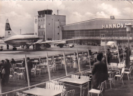 Delcampe - Airport Hannover Germany Lufthansa Convair Metropolitan 1964 - Aerodrome