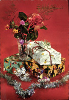 Delcampe - CPM Fantaisie Fleurs Cadeaux - Neujahr