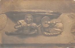 Delcampe - Lot318 3 Church St Christchurch Hants Sculpture Postcard Real Photo Uk - Otros & Sin Clasificación