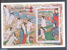 Delcampe - Ajman 1970 Expo 70, Osaka S/s, Mint NH, Various - World Expositions - Art - Paintings - Adschman