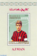 Delcampe - Ajman 1969 AC Milan S/s, Overprint, Mint NH - Adschman
