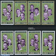 Delcampe - Ajman 1971 Apollo Crews 8v, Mint NH, Transport - Space Exploration - Adschman