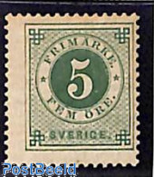 Delcampe - Sweden 1886 5o, Stamp Out Of Set, Unused (hinged) - Neufs