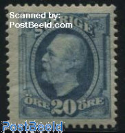 Delcampe - Sweden 1891 20o, Blue, Stamp Out Of Set, Unused (hinged) - Neufs