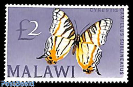 Delcampe - Malawi 1966 2pound, Stamp Out Of Set, Mint NH, Nature - Butterflies - Malawi (1964-...)